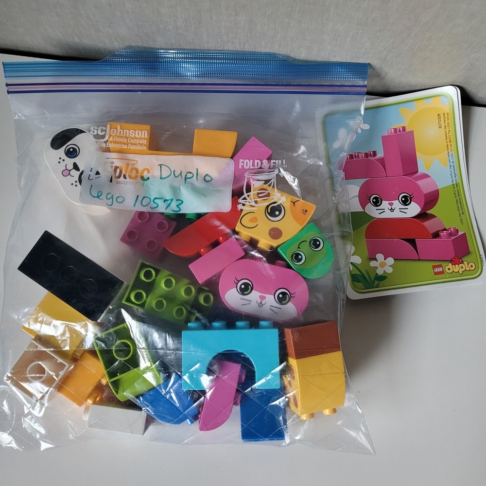LEGO Duplo Set 10573 My First Creative Animals 100% Complete with Cards No Box